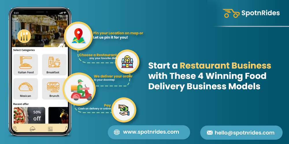 Start a Restaurant Business with These 4 Winning Food Delivery Business Models - SpotnRides