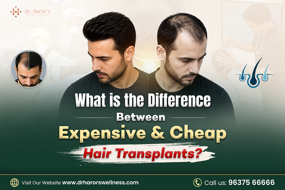 What is the difference between expensive and cheap hair transplants?