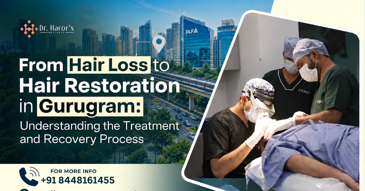 From Hair Loss to Hair Restoration in Gurugram: Understanding the Treatment and Recovery Process